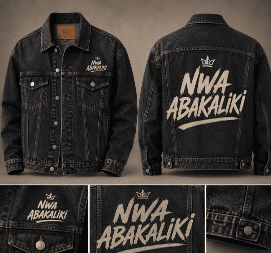 The "Nwa Abakaliki" Denim Jean Jacket